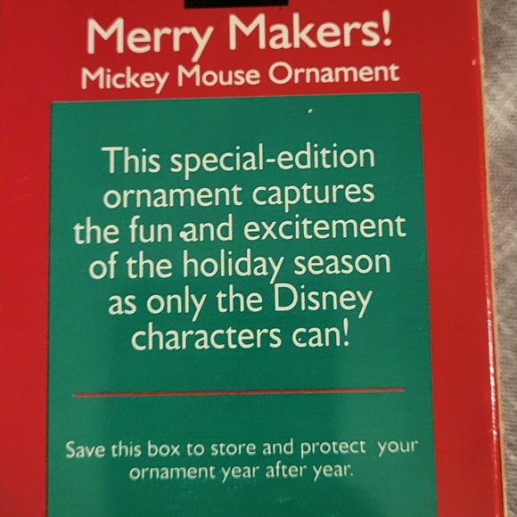 🎄Vintage Mickey Mouse Christmas Ornament Mickey Unlimited Merry Makers! Disney - Picture 5 of 7